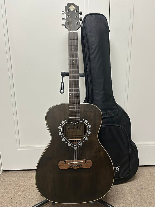Zemaitis CAF-80H-DBK Acoustic Guitar w/Electronics - Black