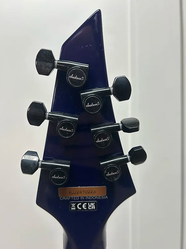 Jackson Pro Series Chris Broderick Signature Soloist 6P Electric Guitar - Transparent Blue