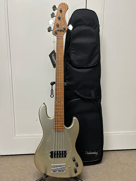 Sadowsky MetroExpress 21-Fret 5 String Vintage M Bass - Champagne Metallic
