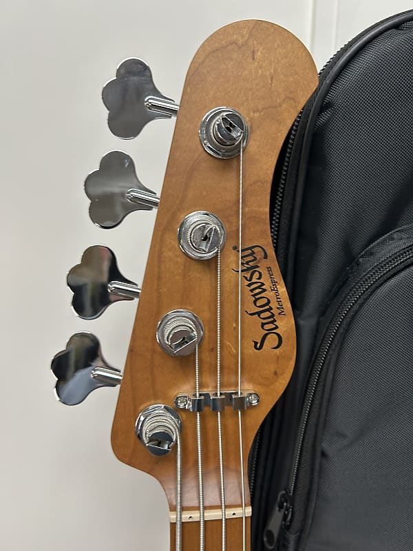 Sadowsky MetroExpress Vintage J/J 4 String Bass w/Maple Fingerboard - Candy Apple Orange