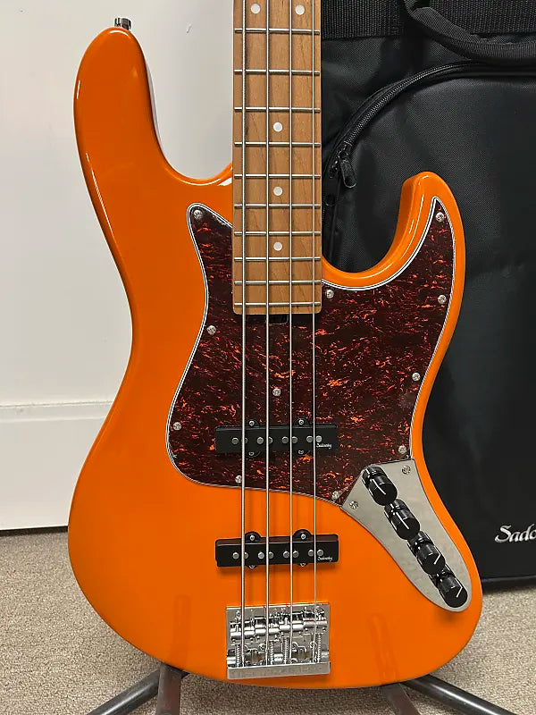 Sadowsky MetroExpress Vintage J/J 4 String Bass w/Maple Fingerboard - Candy Apple Orange
