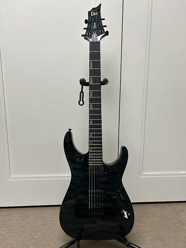 ESP LTD H-1001 QM Quilted Maple Electric Guitar - See Thru Black