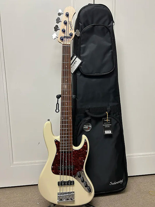 Sadowsky Metroline 21-Fret Vintage J/J 5 String Bass - Olympic White