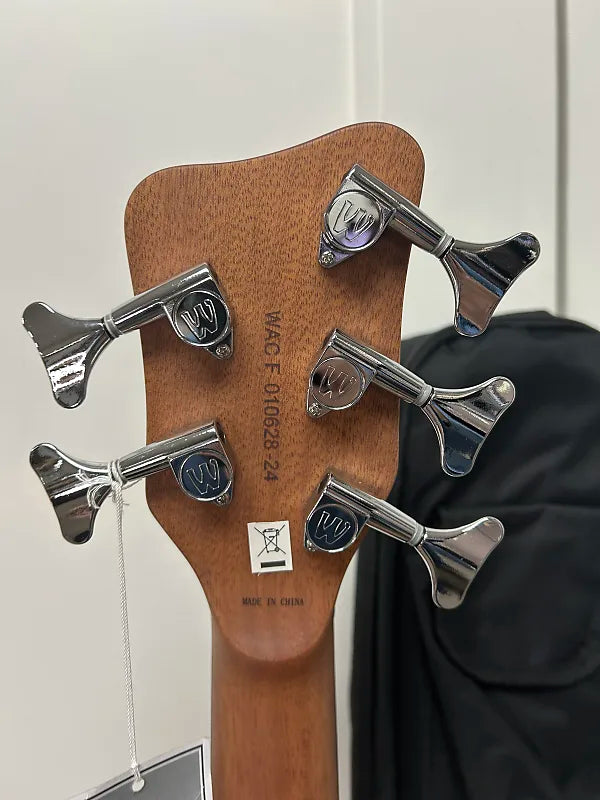 Warwick Rockbass Alien Deluxe Hybrid Thinline 5 String Acoustic Electric Bass - Natural