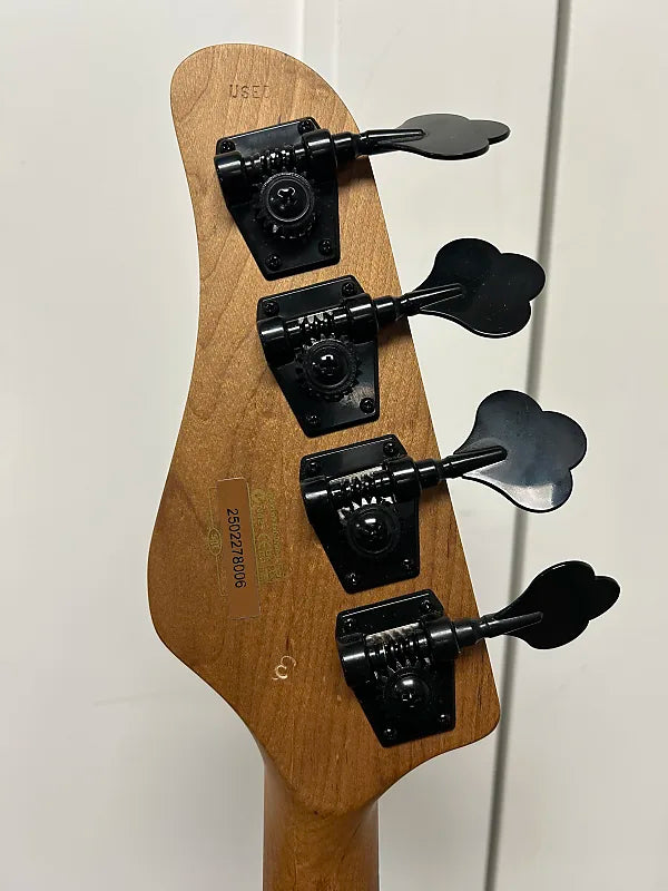 Schecter Model-T 4 Exotic Black Limba Bass - Satin Natural