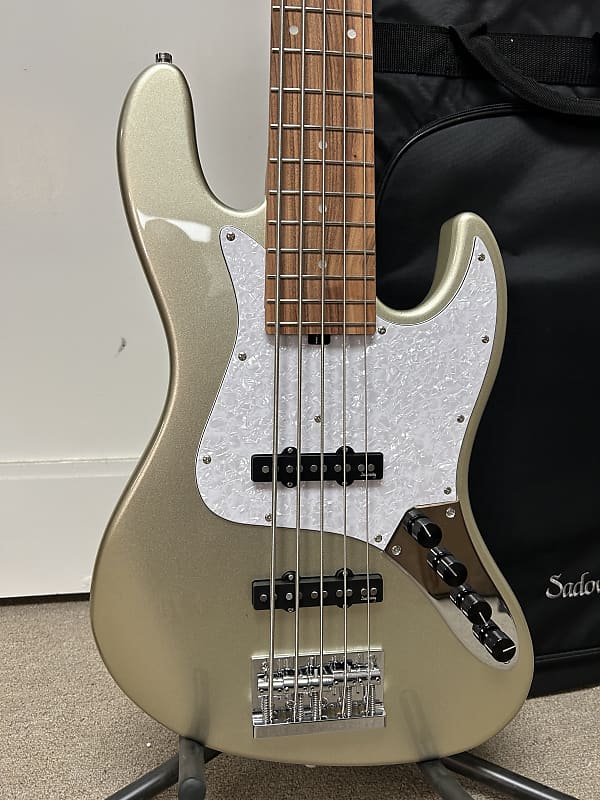 Sadowsky MetroExpress Vintage J/J 5 String Bass w/Morado Fingerboard 2024 - Champagne Metallic