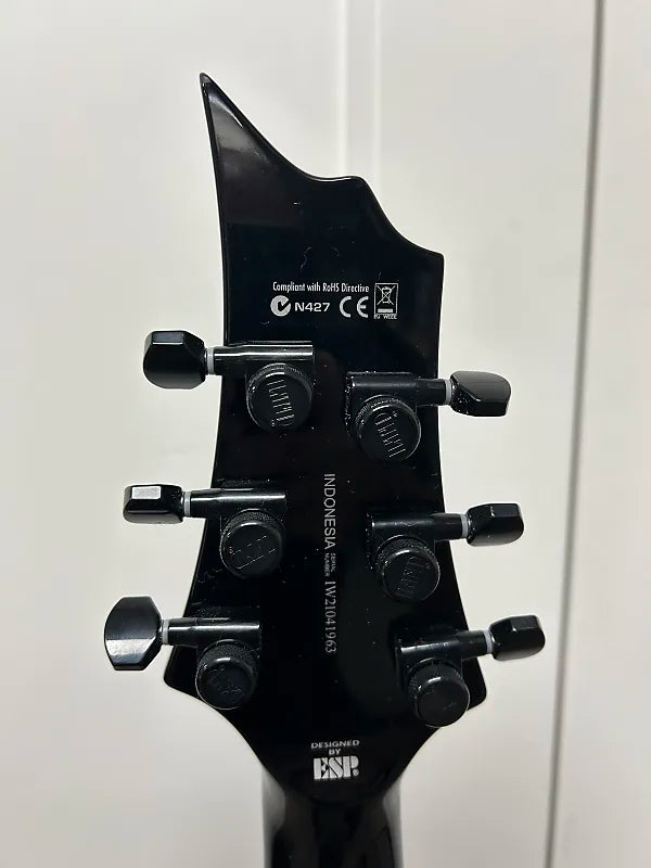 ESP LTD H-1001 QM Quilted Maple Electric Guitar - See Thru Black