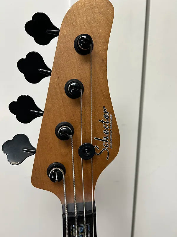 Schecter Model-T 4 Exotic Black Limba Bass - Satin Natural