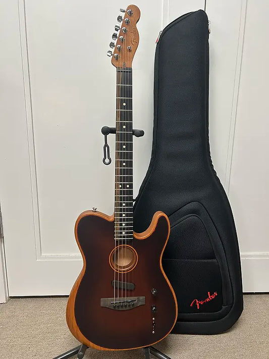 Fender American Acoustasonic Telecaster All-Mahogany - Bourbon Burst