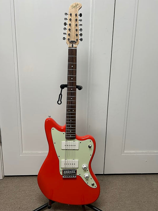 Squier Limited Edition Paranormal Jazzmaster XII 12 String Electric Guitar - Fiesta Red