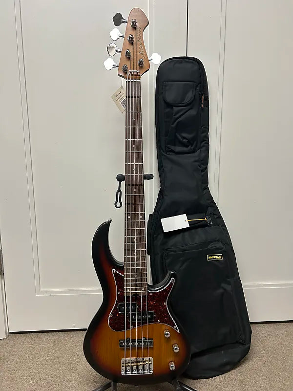 Aria Pro II 313-MK2/5 5 String Detroit Bass - Open Pore Sunburst Aria Pro II 313-MK2/5 5 String Detroit Bass - Open Pore Sunburst