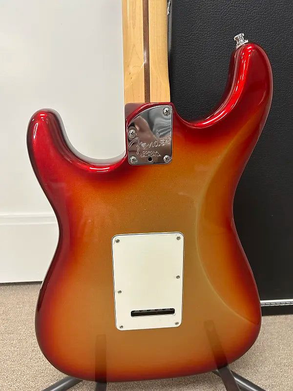 Fender American Deluxe Stratocaster HSS with Maple Fretboard 2012 - Sunset Metallic w/Modifications