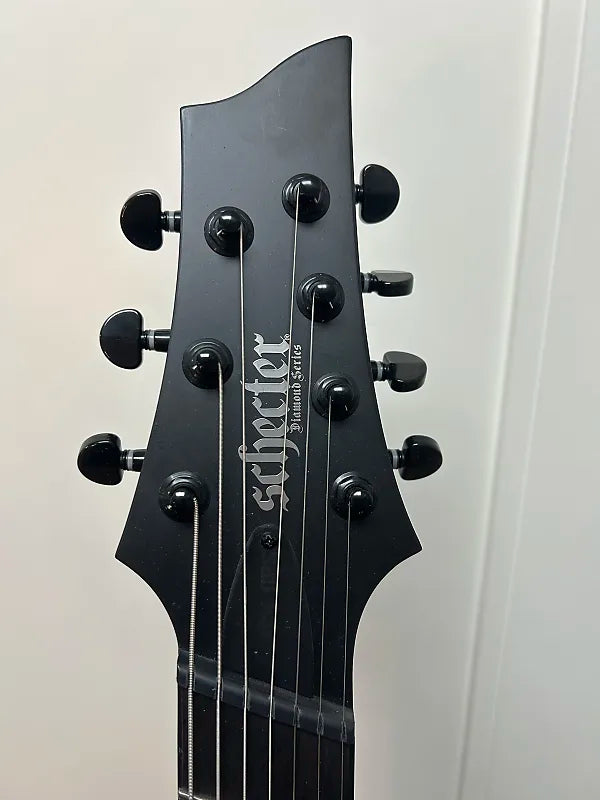 Schecter PT-7 MS Black Ops 7 String Multiscale Electric Guitar - Satin Black Open Pore