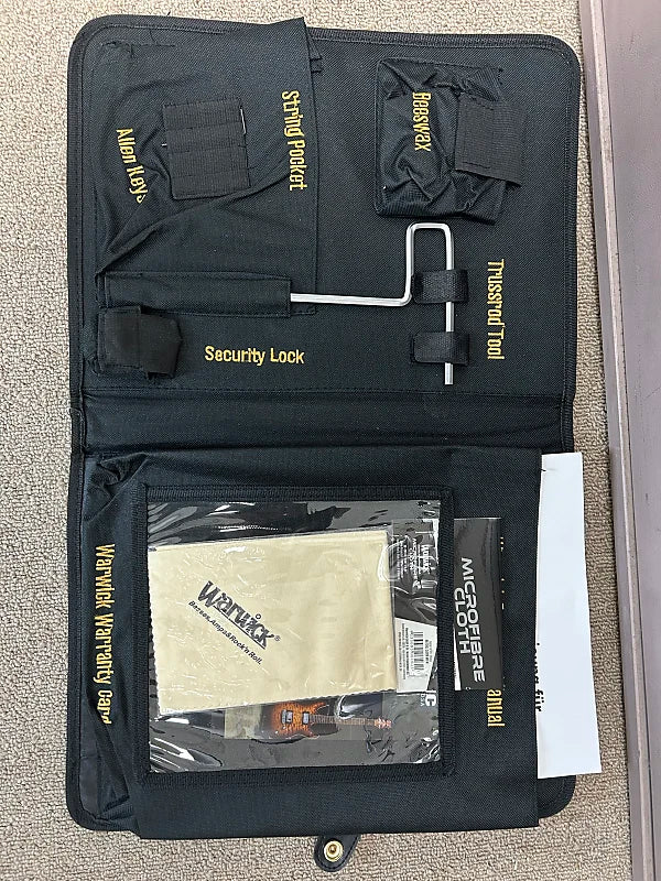 Warwick Alien 5 String Fretless Acoustic Electric Bass - Natural