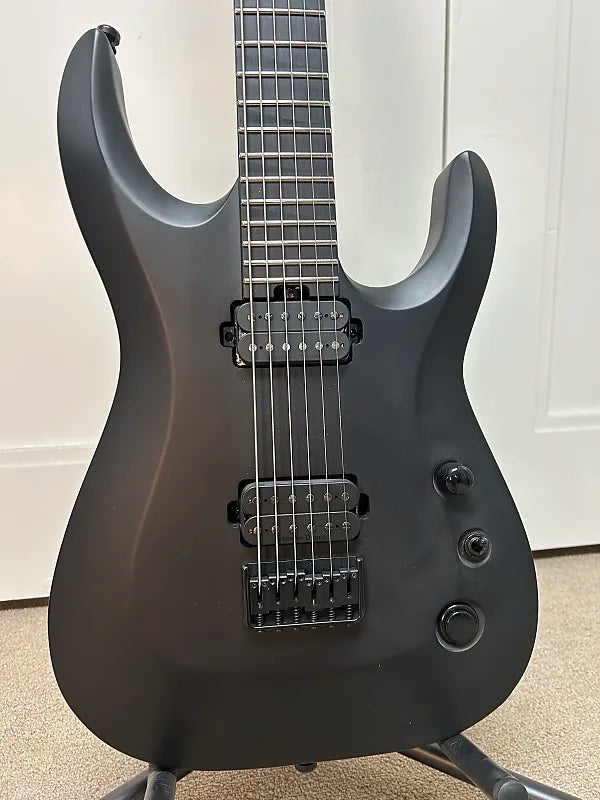 Jackson Pro Plus Series XT SLAT HT6 Soloist Baritone Electric Guitar - Satin Black