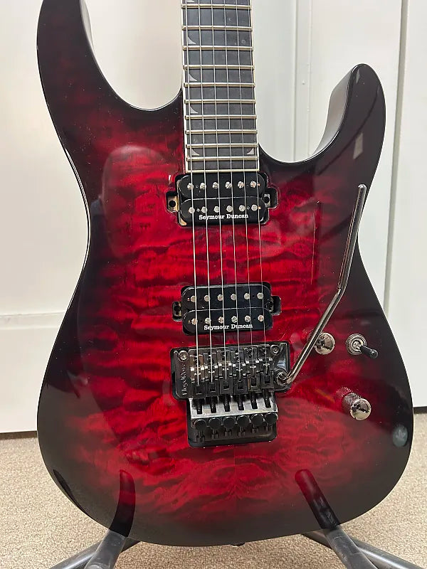 Jackson Pro Series SL2Q MAH Soloist Electric Guitar - Transparent Magenta Burst