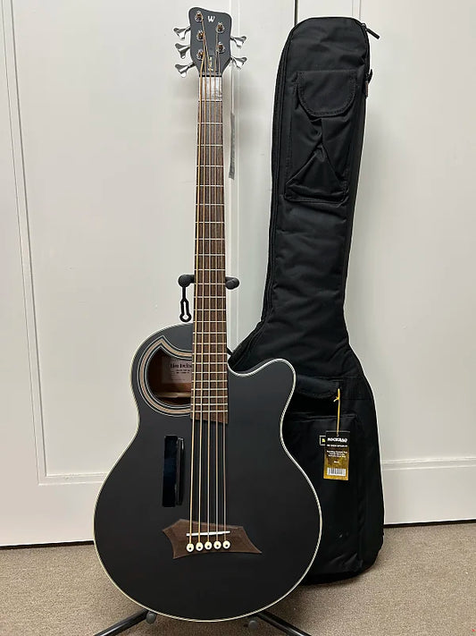 Warwick RockBass Alien Standard 5 String Acoustic Electric Bass - Black