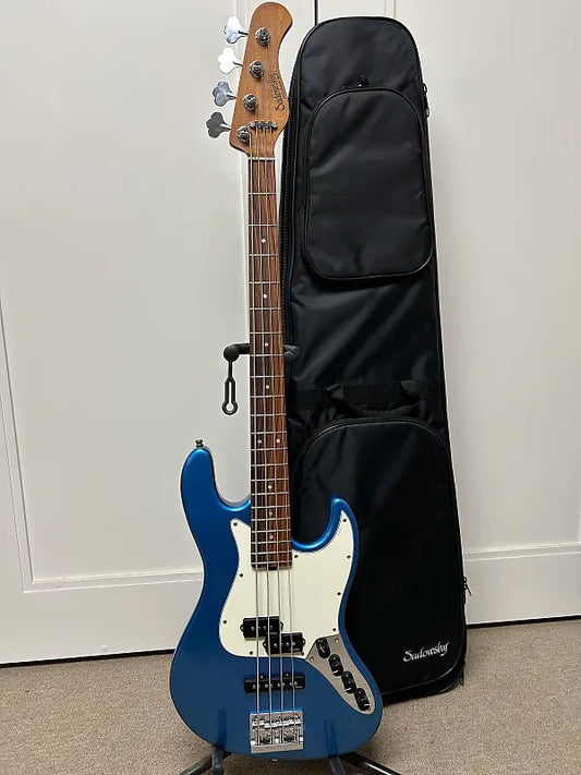 Sadowsky MetroExpress Hybrid P/J Bass with Pau Ferro Fretboard - Ice Blue Metallic High Polish