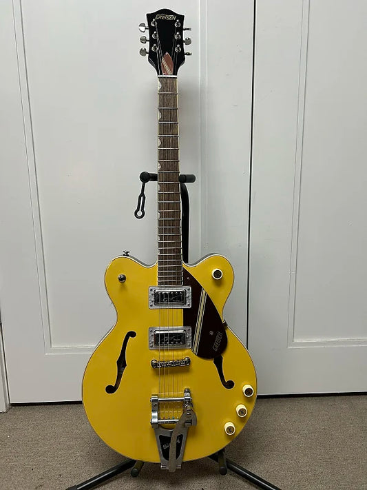Gretsch G2604T Limited Edition Streamliner Rally II Center Block Semi Hollow Body Guitar - Two-Tone Bamboo Yellow / Copper Metallic