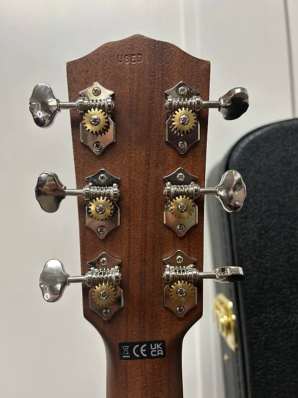 Fender Paramount PO-220E Acoustic Guitar Mahogany w/Electronics - Aged Cognac Burst