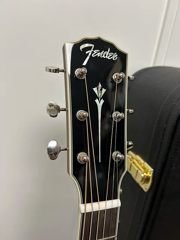 Fender Paramount PS-220E Acoustic Parlor Guitar w/Electronics - 3-Tone Vintage Sunburst