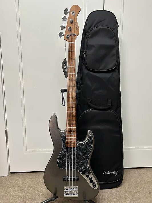 Sadowsky MetroExpress Vintage J/J 4 String Bass w/Morado Fingerboard - Silver Metallic