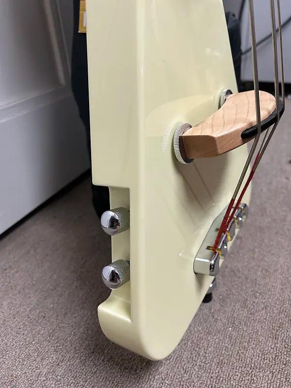 Warwick Rockbass Triumph Lite Electric Upright Bass Guitar - Solid Creme White High Polish