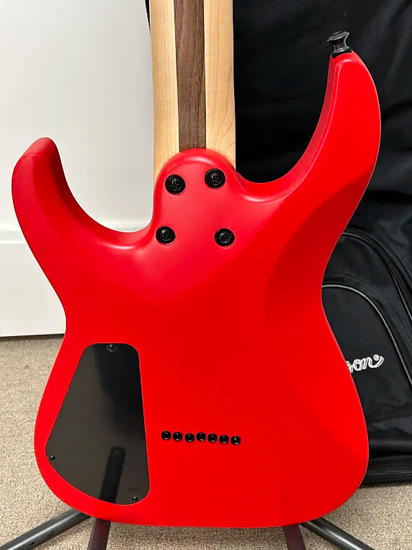 Jackson Pro Plus Series DK Modern MDK7 HT - Satin Red with Black Bevels