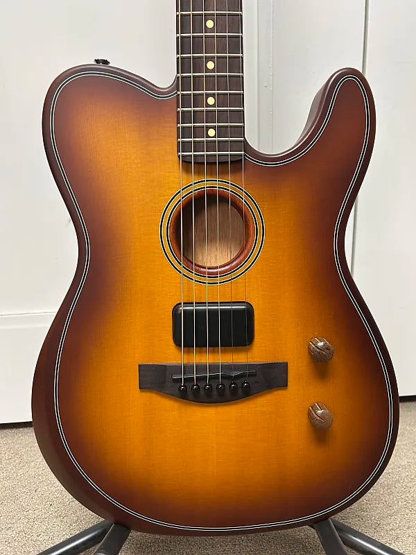 Fender Acoustasonic Standard Telecaster Acoustic Electric Guitar - Honey Burst