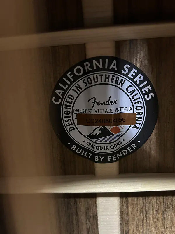 Fender California Vintage Palomino Acoustic Guitar w/Electronics - Antigua