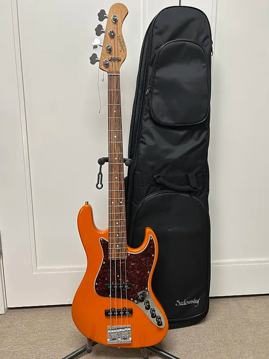 Sadowsky MetroExpress Vintage J/J 4 String Bass w/Morado Fingerboard - Candy Apple Orange