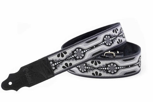 Right On Laurel Black Vegan High Quality Guitar Strap - Laurel Canyon