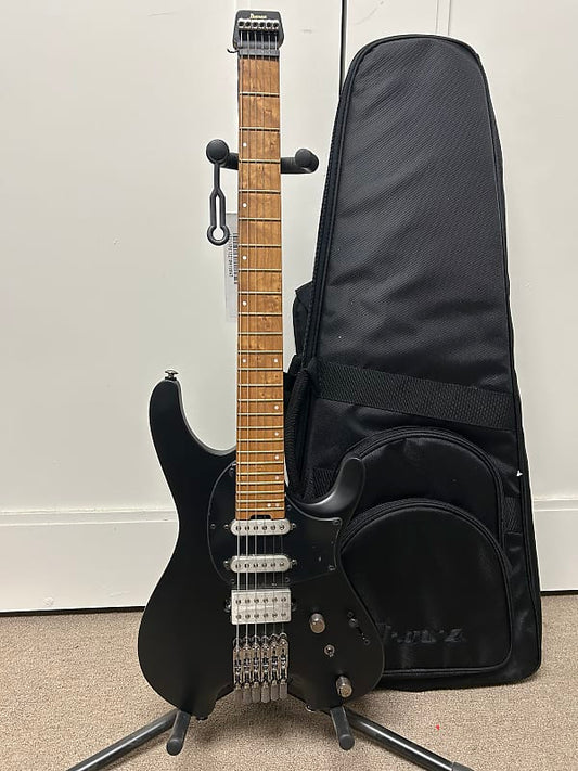 Ibanez Q54-BKF Quest Standard Headless Electric Guitar - Black Flat