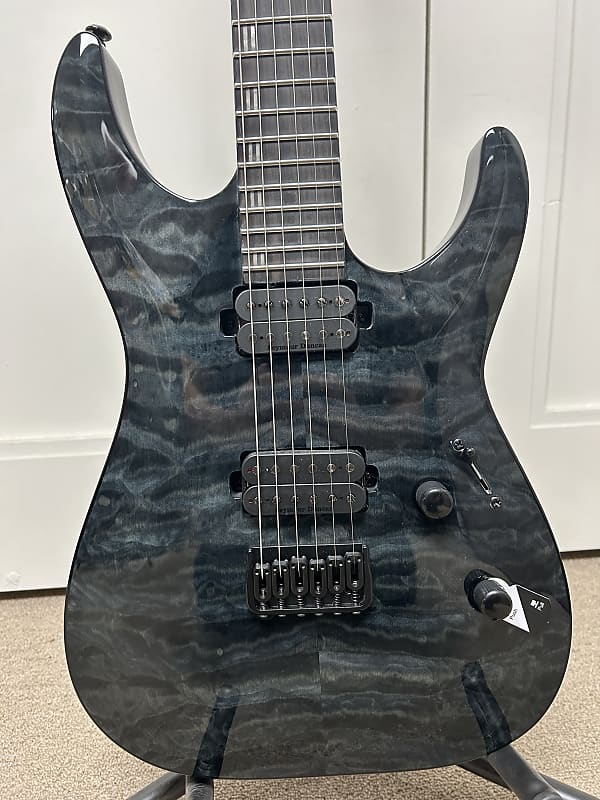 ESP LTD H-1001 QM Quilted Maple Electric Guitar - See Thru Black