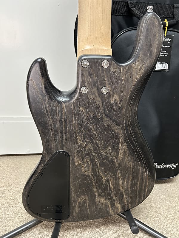 Sadowsky MetroLine 21-Fret Vintage Fretless P/J 5-String Bass Swamp Ash Body - Nirvana Black Transparent Satin PAYMENT TWO OF TWO