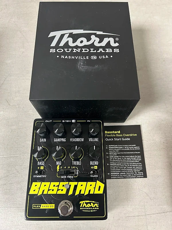 bass guitar overdrive pedal Thorn Soundlabs Basstard Flex Bass OD Overdrive Pedal – DSI Guitars