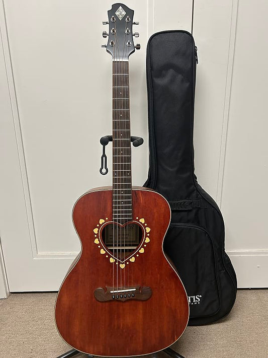 Zemaitis CAF-80H-FRD Acoustic Guitar w/Electronics - Red