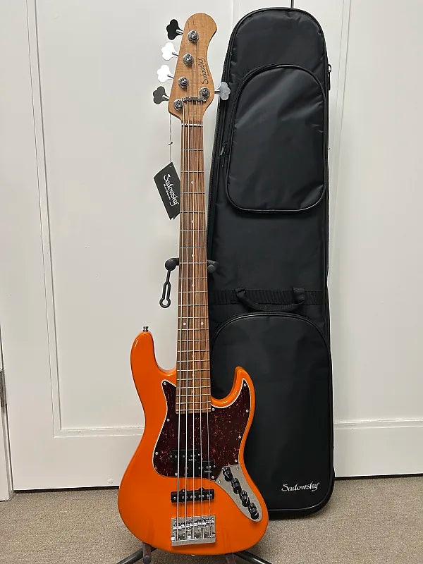 Sadowsky MetroExpress Hybrid P/J 5 String Bass w/Morado Fingerboard - Candy Apple Orange