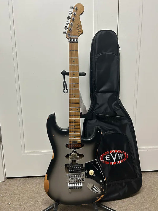 EVH Frankenstein "Frankie" Relic Electric Guitar- Silverburst