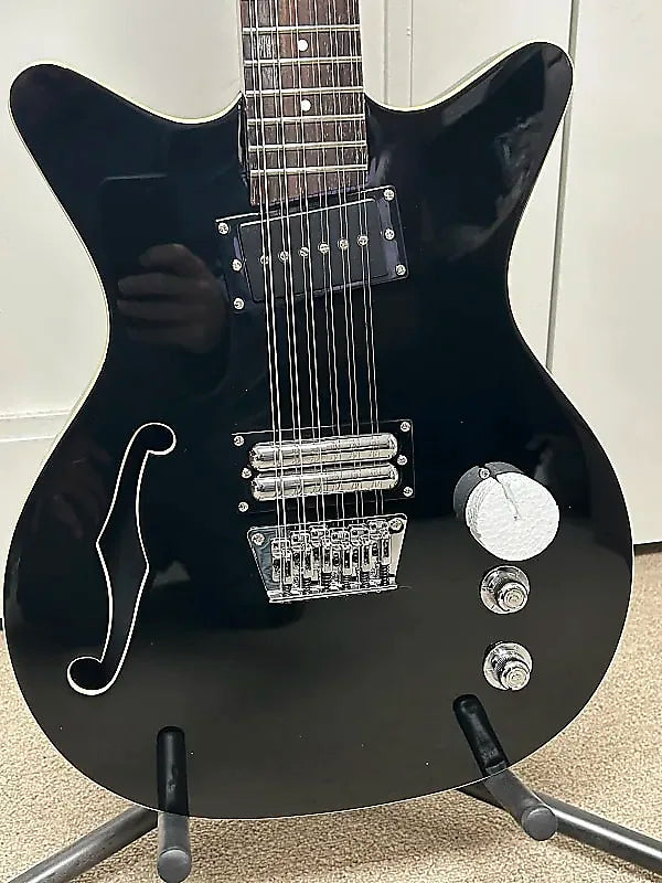 Danelectro Fifty Niner 12 String Semi Hollow Body Electric Guitar - Black