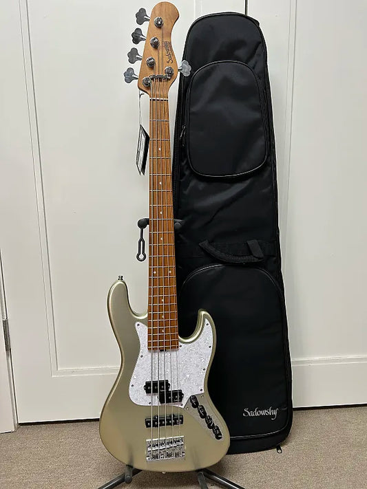 Sadowsky MetroExpress Hybrid P/J 5 String Bass w/Maple Fingerboard - Champagne Metallic