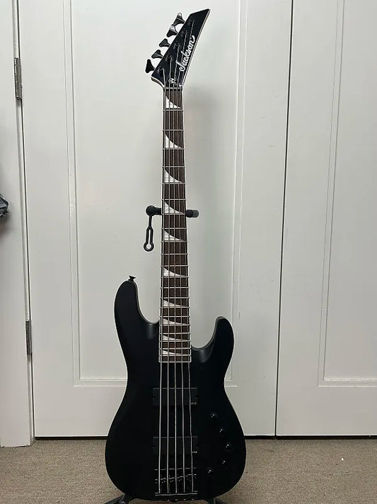 Jackson X Series David Ellefson Signature Concert Bass CBX V with Laurel Fretboard - Satin Black