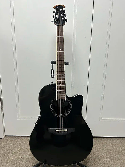 Ovation 2771AX-5-G Pro Series Standard Balladeer Acoustic Guitar w/Electronics - Black