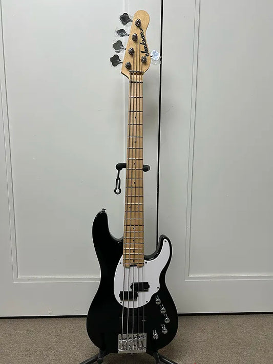 Jackson X Series David Ellefson Signature Concert Bass CBXM V with Maple Fretboard - Gloss Black