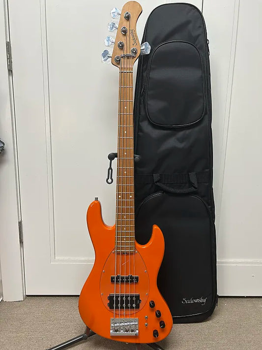 Sadowsky MetroExpress 21 Fret Vintage M/J Bass 5 String Maple Fretboard - Candy Apple Orange