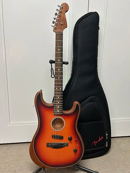 Fender American Acoustasonic Stratocaster Acoustic Electric Guitar - 3 Color Sunburst
