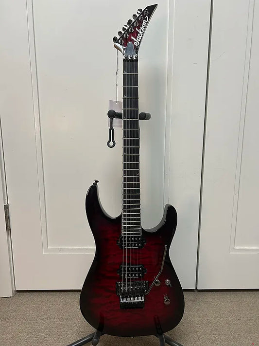 Jackson Pro Series SL2Q MAH Soloist Electric Guitar - Transparent Magenta Burst