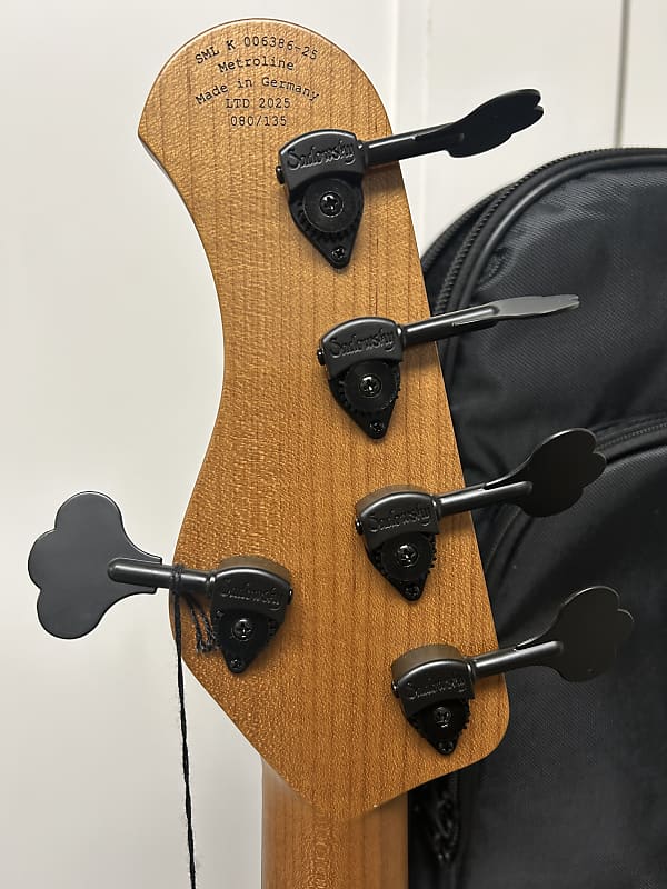 Sadowsky Metroline 24 Fret Modern 2025 Limited Edition 5 String FRETLESS Bass Guitar - Natural Transparent Satin