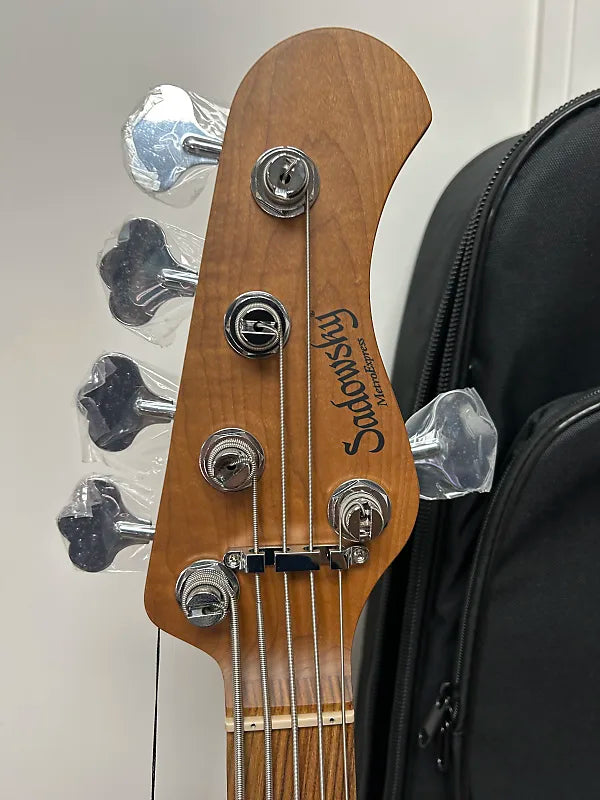 Sadowsky MetroExpress 21 Fret Vintage M/J Bass 5 String Morado Fretboard - Silver Metallic