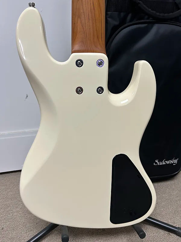 Sadowsky MetroExpress 21 Fret Vintage J/J Bass 5 String Left Handed w/Morado Fretboard - Olympic White